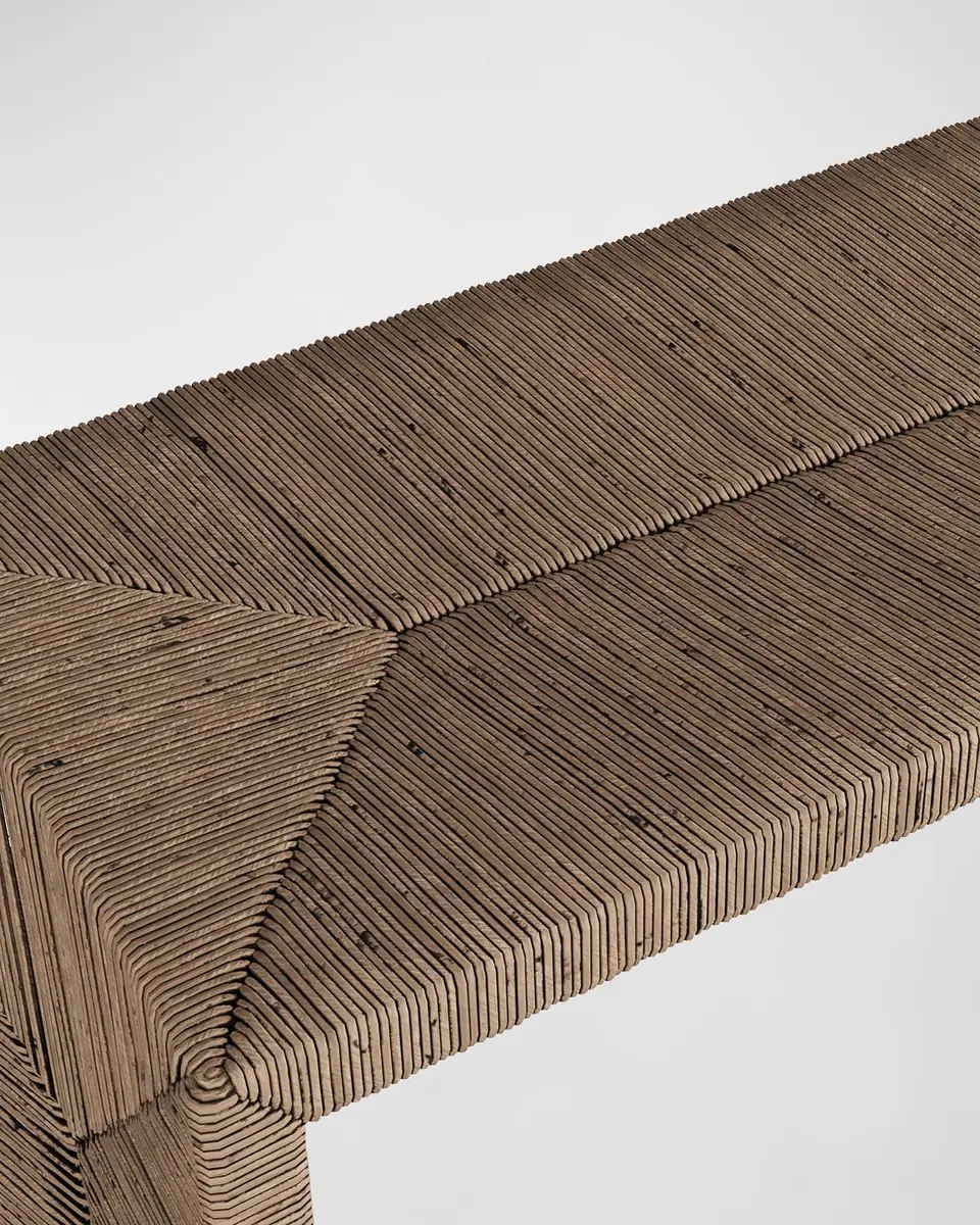 Arteriors Zuri Rattan Bench, 52" | Thumbnail 4 Arteriors Zuri Rattan Bench, 52" | Thumbnail 4