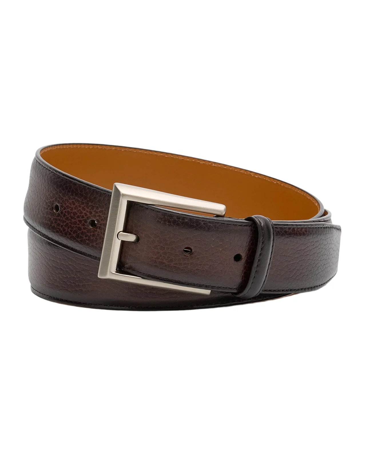 Magnanni Men's Rocas Pebbled Leather Belt