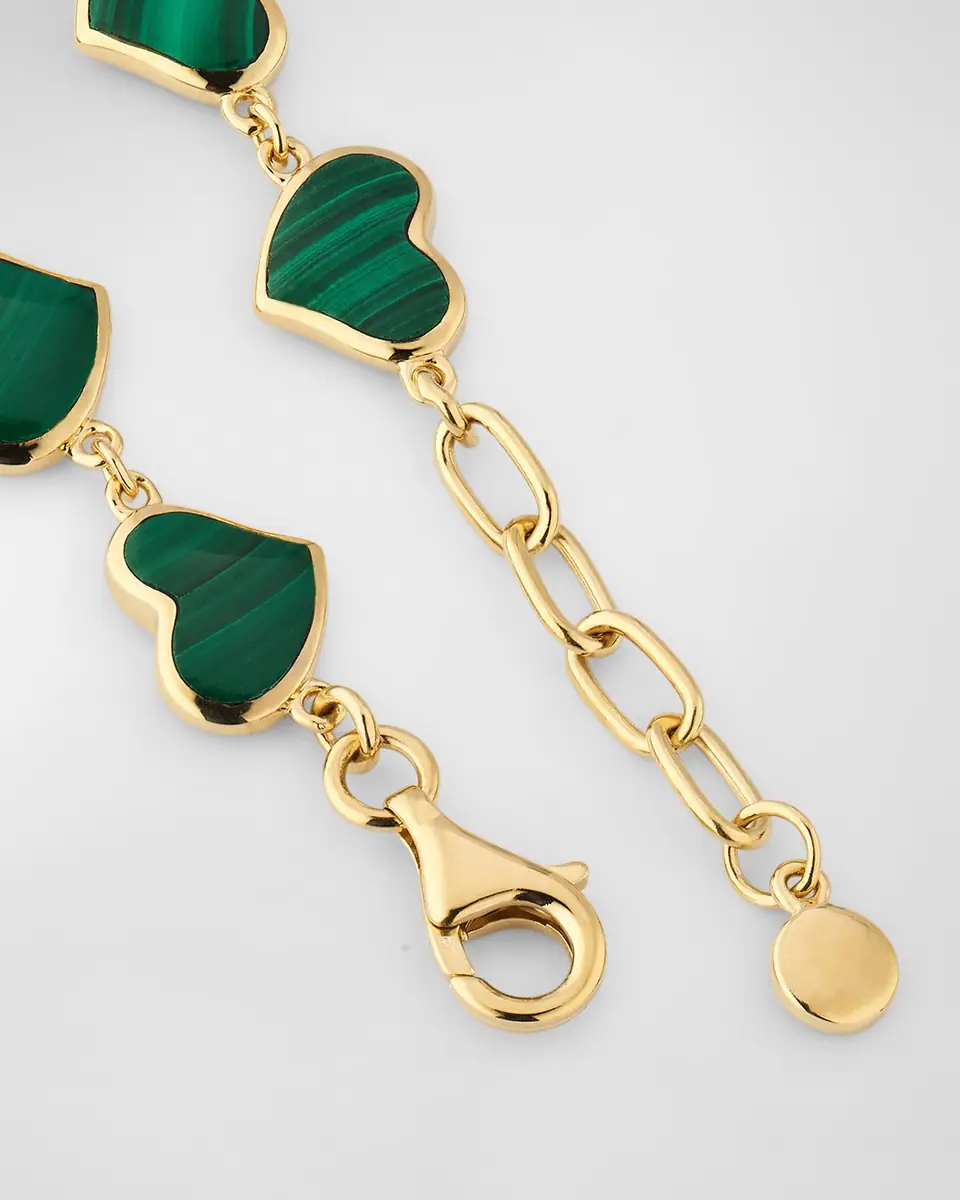 Jan Leslie 18K Gold Plated All Around Heart Bracelet | Thumbnail 4 Jan Leslie 18K Gold Plated All Around Heart Bracelet | Thumbnail 4
