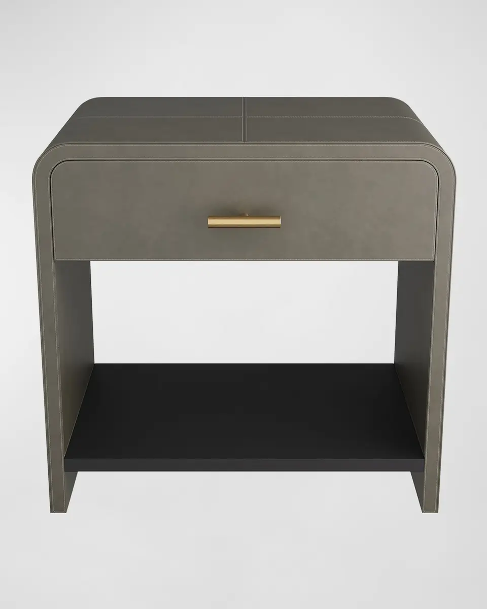 Arteriors Buchanan Leather Side Table | Thumbnail 2 Arteriors Buchanan Leather Side Table | Thumbnail 2