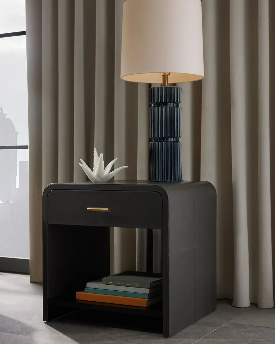 Arteriors Buchanan Leather Side Table | Thumbnail 3 Arteriors Buchanan Leather Side Table | Thumbnail 3