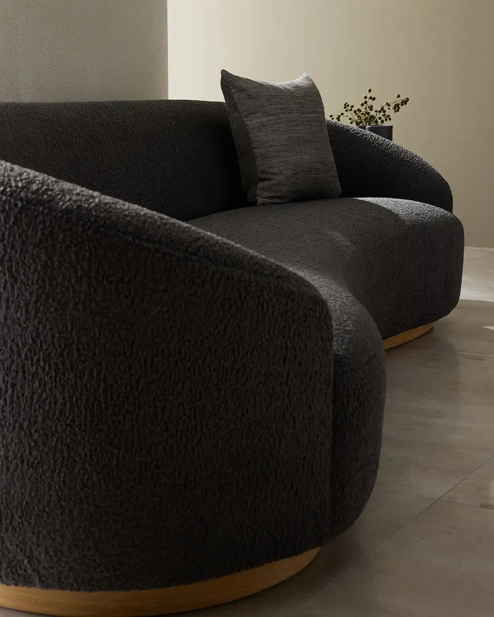 Arteriors Turner Sherpa Sofa, 108" | Thumbnail 6