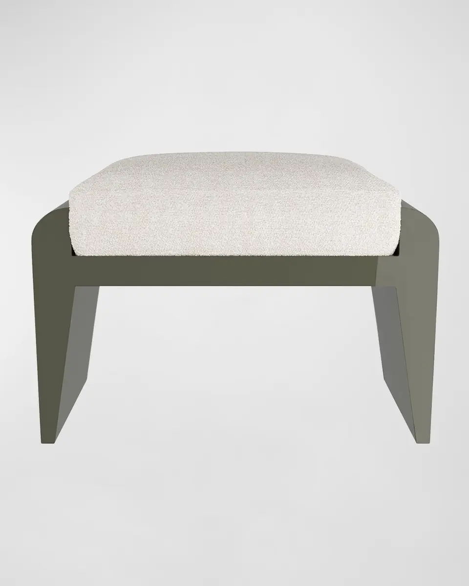 Arteriors Alanna Boucle Ottoman | Thumbnail 2