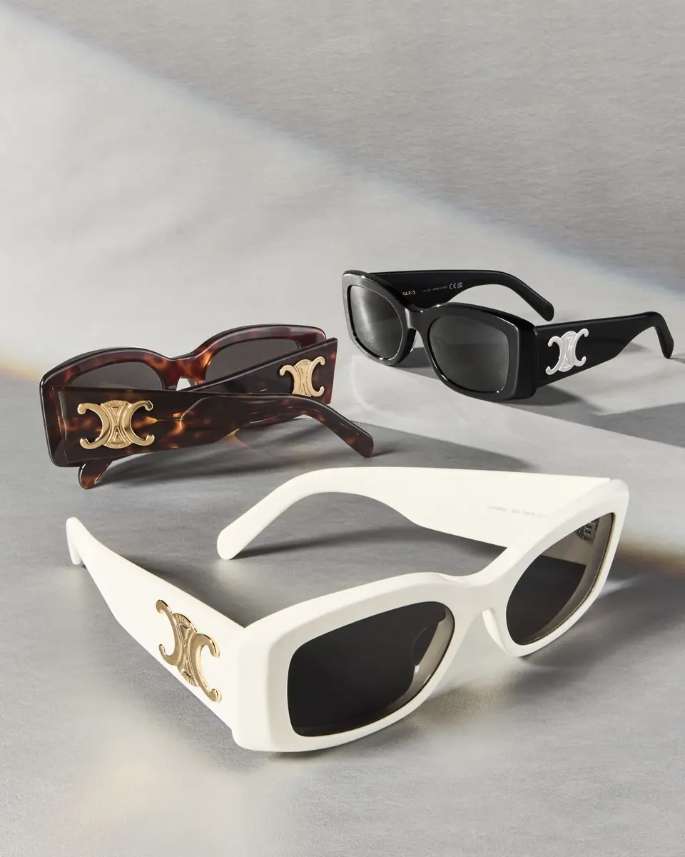 Celine Triomphe Acetate Rectangle Sunglasses | Thumbnail 4 Celine Triomphe Acetate Rectangle Sunglasses | Thumbnail 4