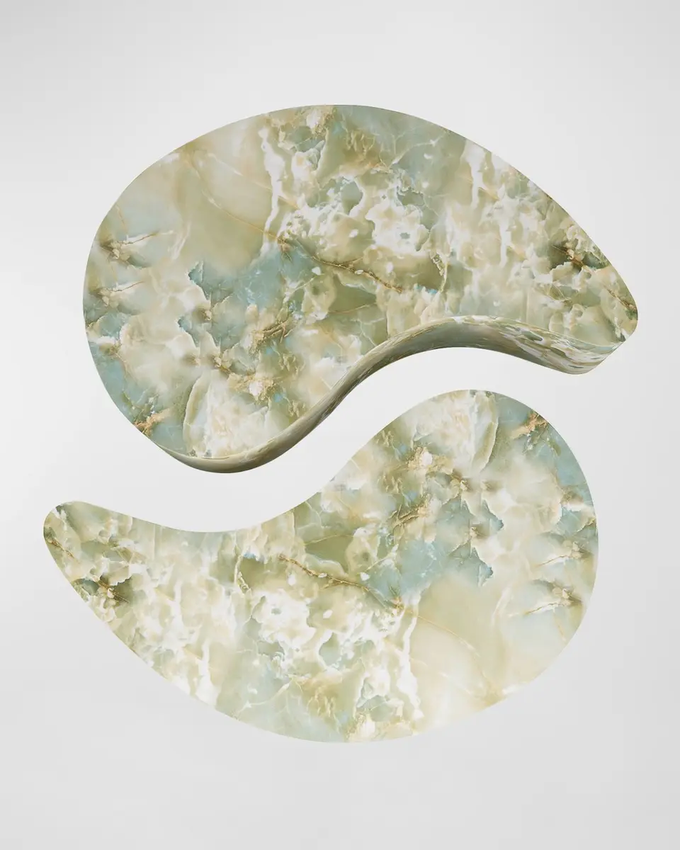 Arteriors Adeline Faux Marble Coffee Tables, Set of 2 | Thumbnail 4 Arteriors Adeline Faux Marble Coffee Tables, Set of 2 | Thumbnail 4