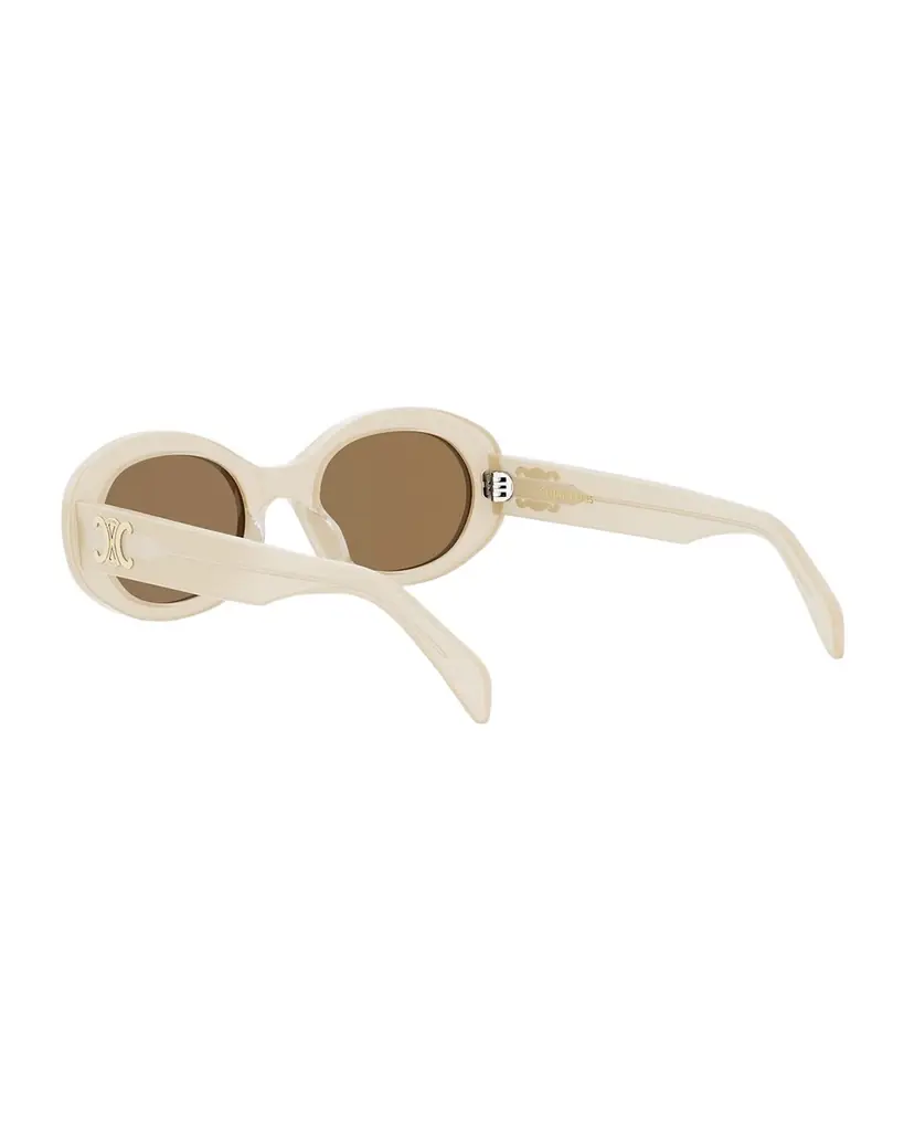 Celine Men 's Triomphe Acetate Oval Sunglasses | Image 1 Celine Men 's Triomphe Acetate Oval Sunglasses | Image 1