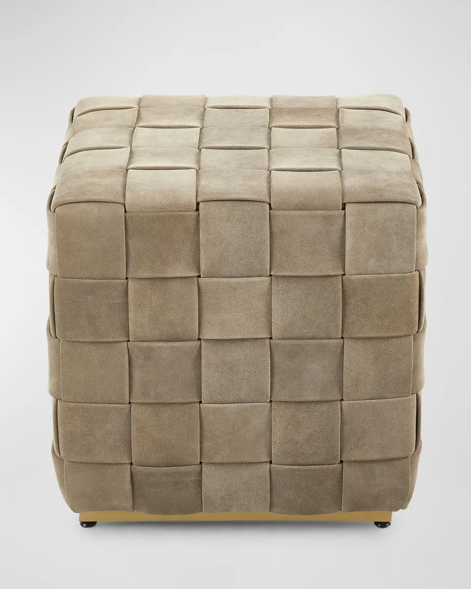Arteriors Lakewood Suede Ottoman | Thumbnail 4 Arteriors Lakewood Suede Ottoman | Thumbnail 4