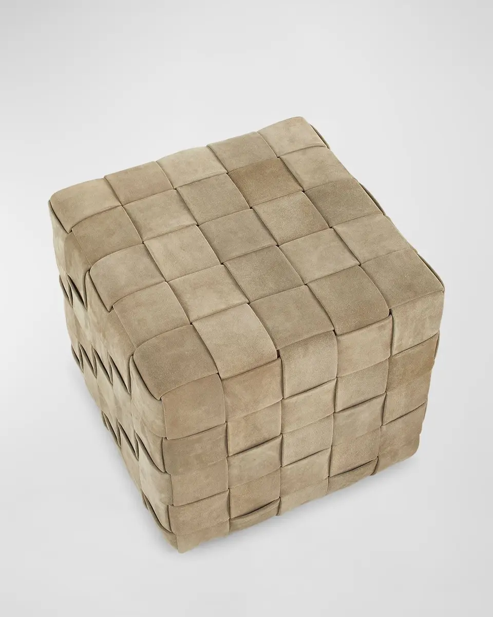 Arteriors Lakewood Suede Ottoman | Thumbnail 6 Arteriors Lakewood Suede Ottoman | Thumbnail 6
