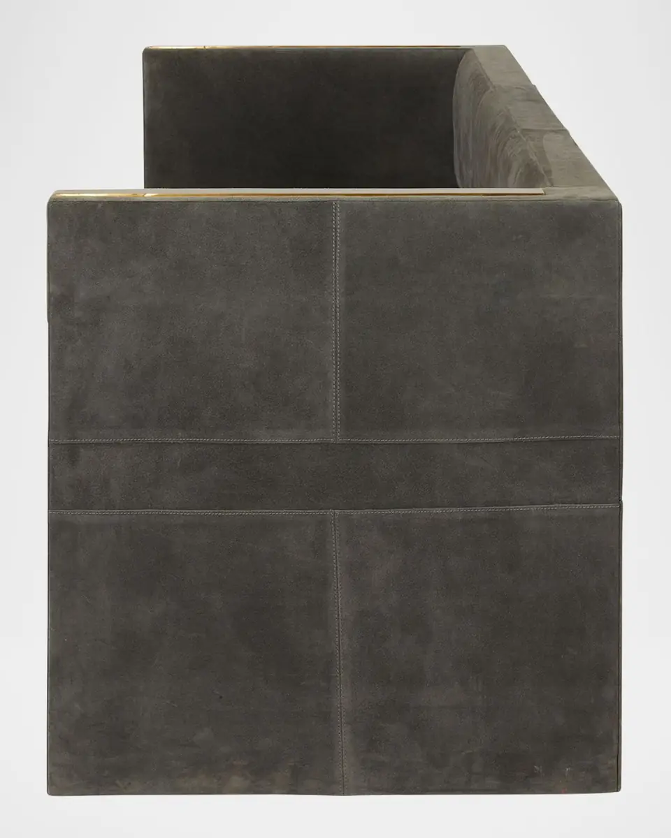 Arteriors Donovan Suede Settee | Thumbnail 6 Arteriors Donovan Suede Settee | Thumbnail 6