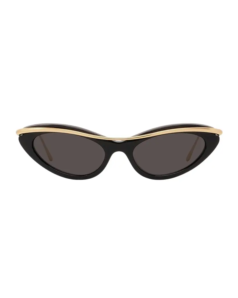 Signature Acetate & Metal Cat-Eye Sunglasses Signature Acetate & Metal Cat-Eye Sunglasses