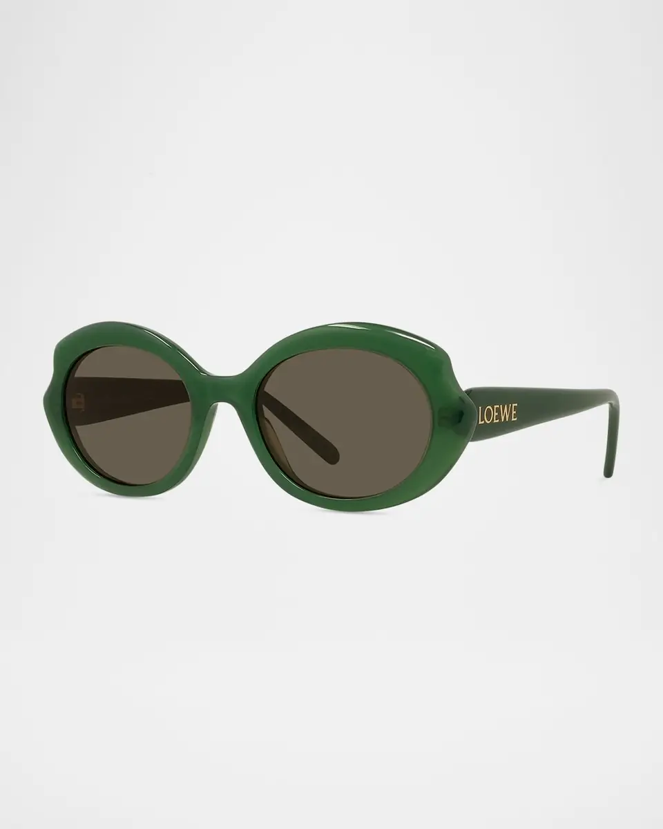 Loewe Round Slim Acetate Sunglasses | Thumbnail 3