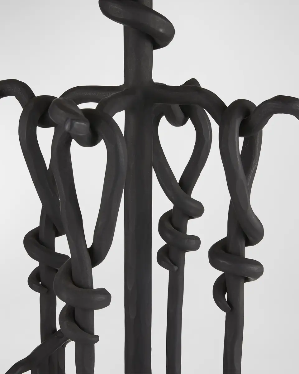 Arteriors Denison 3-Piece Fireplace Tool Set with Stand | Thumbnail 4