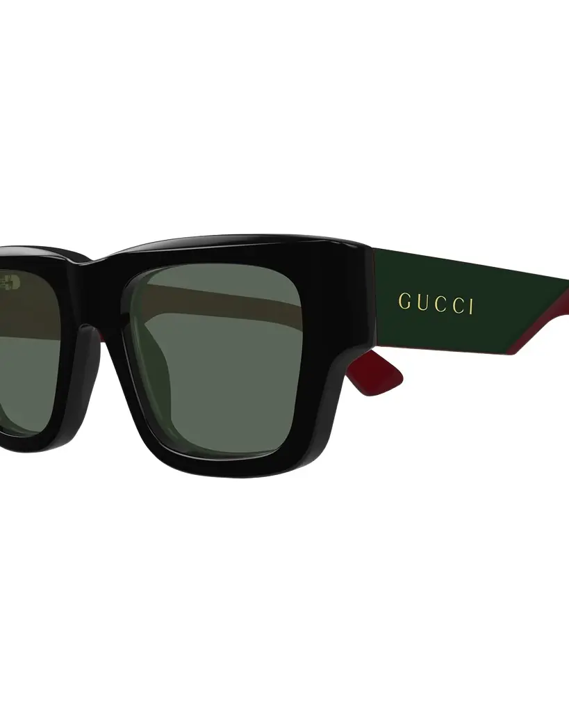 Gucci Men's Gg1668sm Acetate Rectangle Sunglasses | Image 1 Gucci Men's Gg1668sm Acetate Rectangle Sunglasses | Image 1