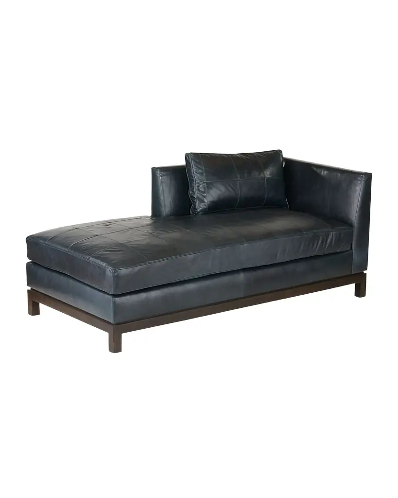 Arteriors Edmond Leather Chaise
