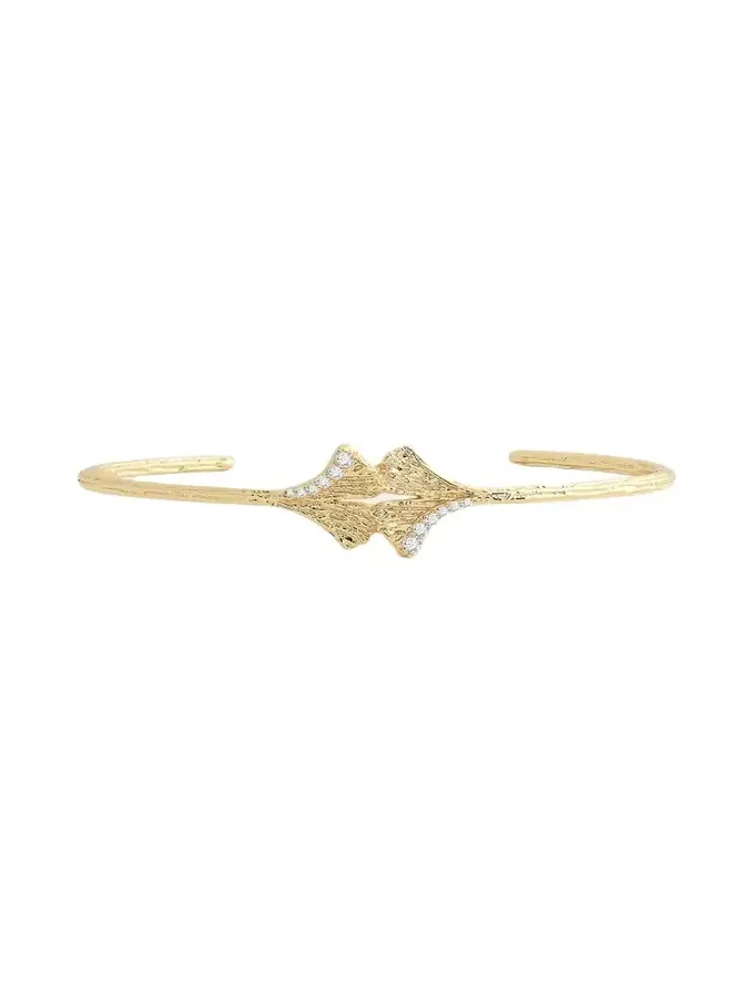 Ginkgo Leaves Cuff