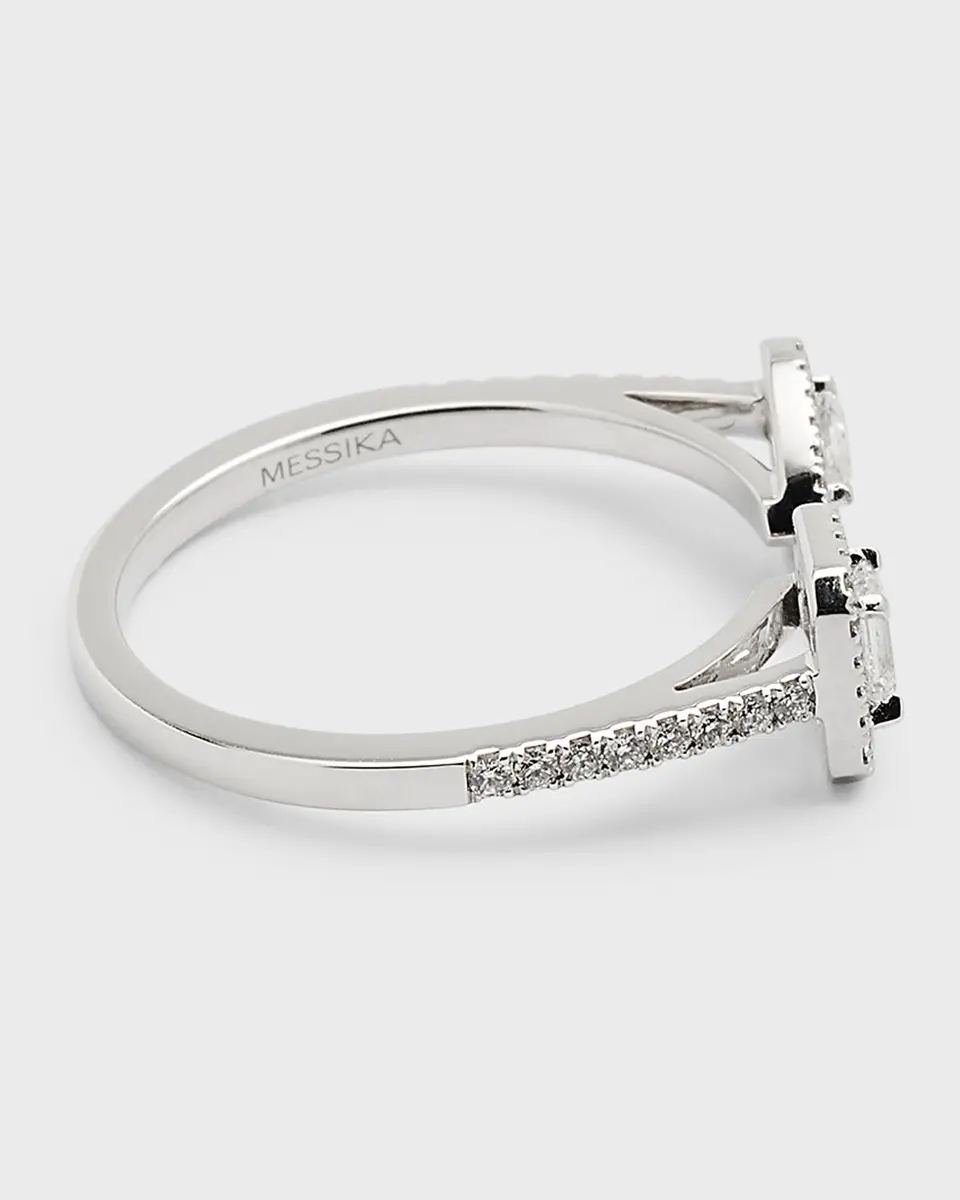Messika My Twin 18K White Gold Diamond Ring | Thumbnail 2 Messika My Twin 18K White Gold Diamond Ring | Thumbnail 2