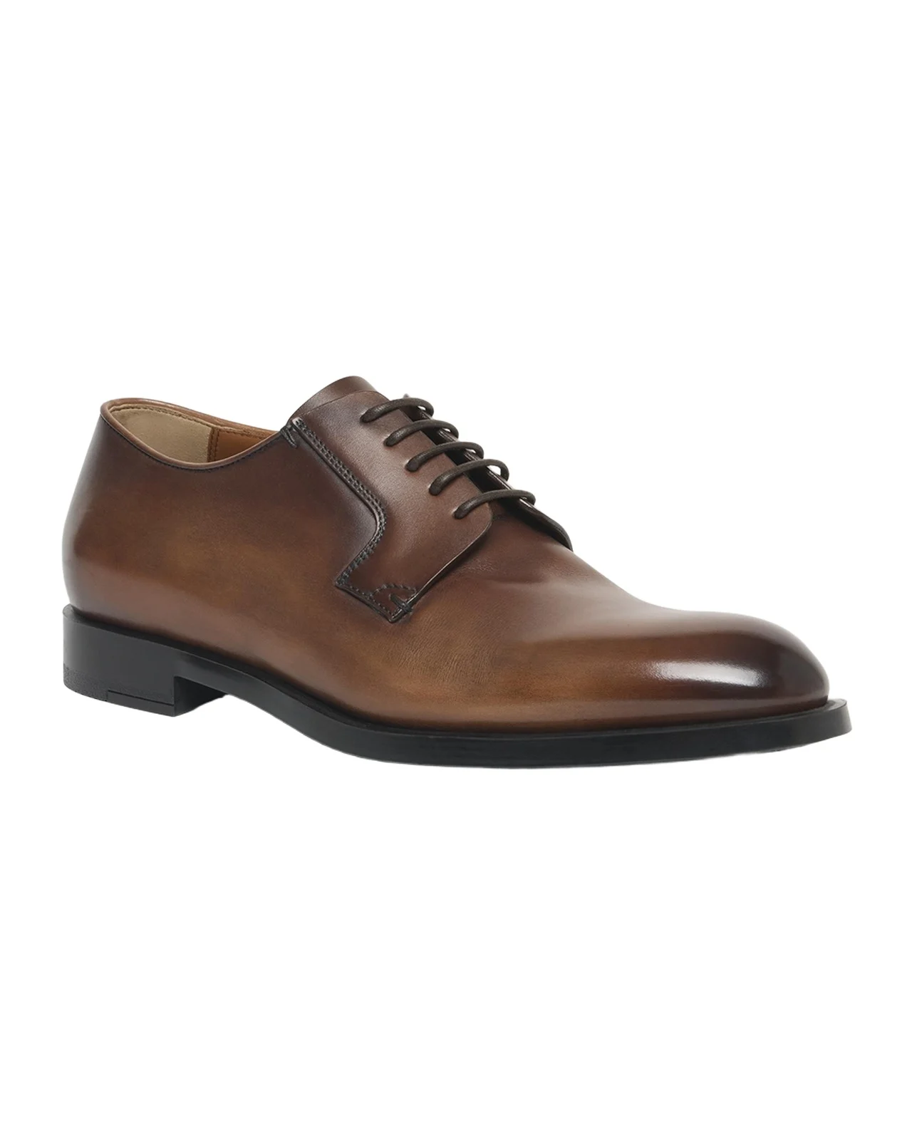 Men's Leather Lace-Up Derby Loafers