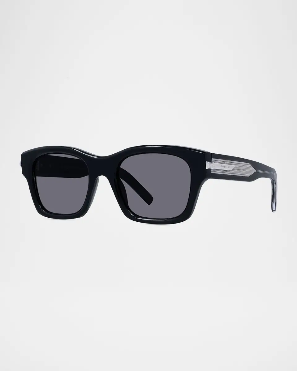 Givenchy Men's GV One Acetate and Nylon Rectangle Sunglasses | Thumbnail 2 Givenchy Men's GV One Acetate and Nylon Rectangle Sunglasses | Thumbnail 2
