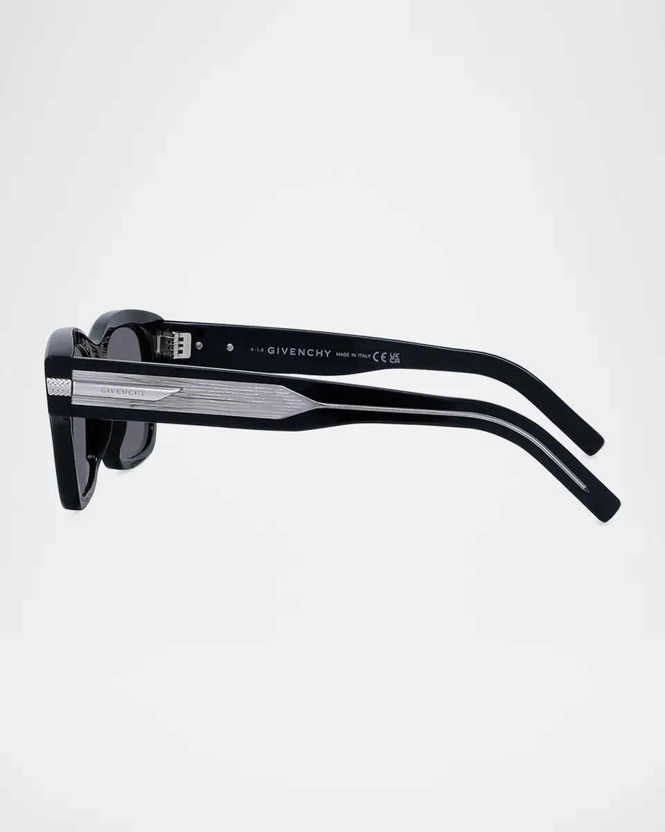 Givenchy Men's GV One Acetate and Nylon Rectangle Sunglasses | Thumbnail 3 Givenchy Men's GV One Acetate and Nylon Rectangle Sunglasses | Thumbnail 3