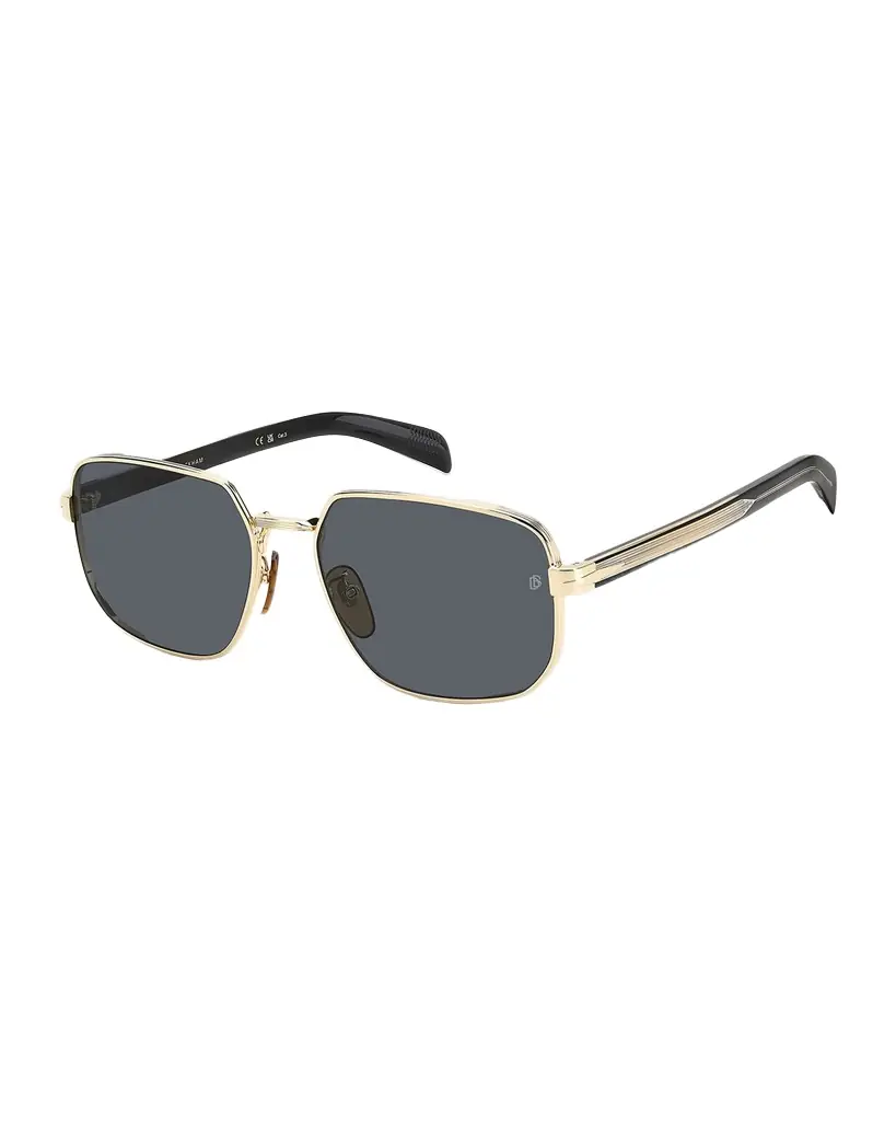David Beckham Men 's Stainless Steel Rectangle Sunglasses | Image 1 David Beckham Men 's Stainless Steel Rectangle Sunglasses | Image 1