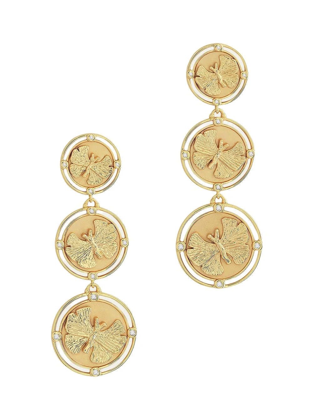 Butterfly Coin Drop Earrings Butterfly Coin Drop Earrings