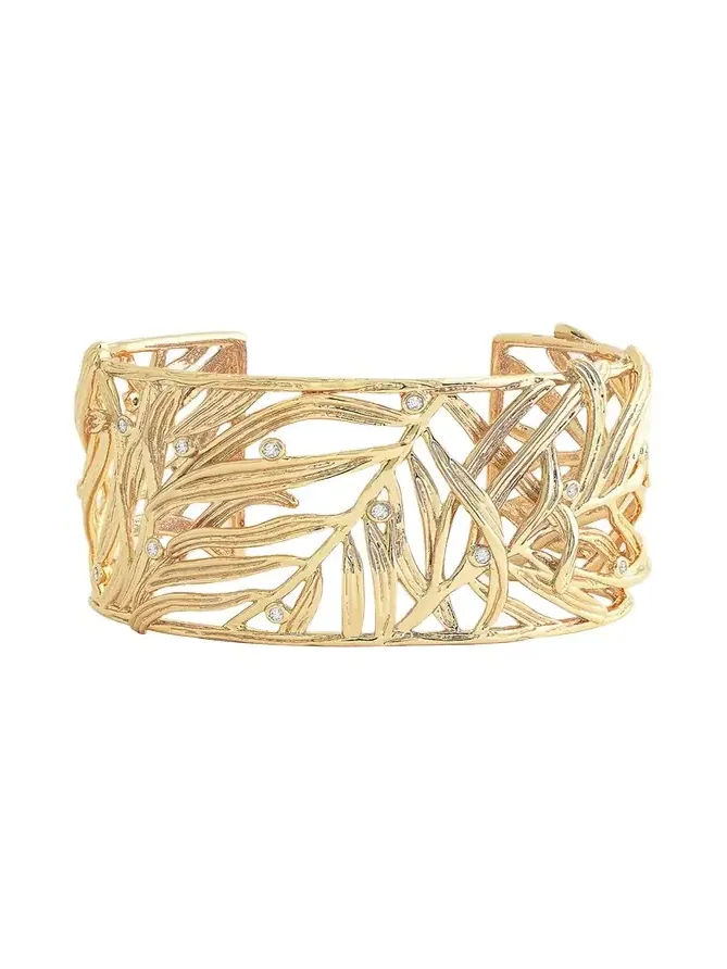 Palm Leaves Cuff