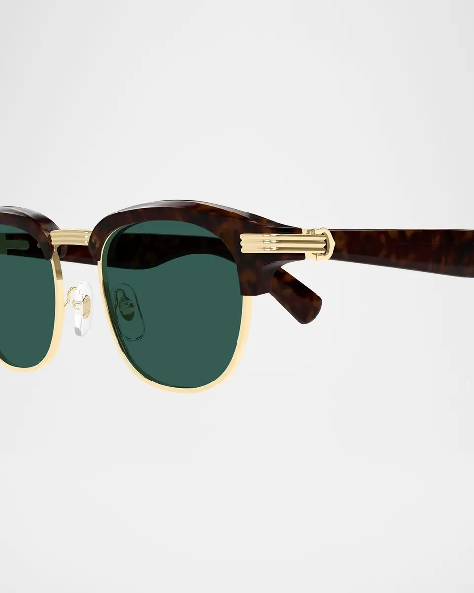Cartier Men's Round Two-Tone Sunglasses | Thumbnail 2