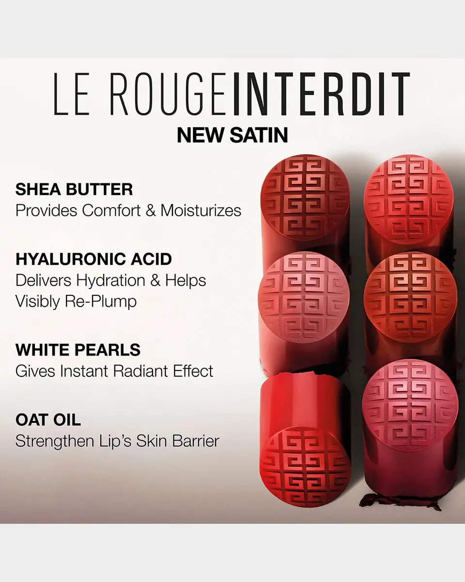Givenchy Le Rouge Interdit Satin Lipstick | Thumbnail 3 Givenchy Le Rouge Interdit Satin Lipstick | Thumbnail 3