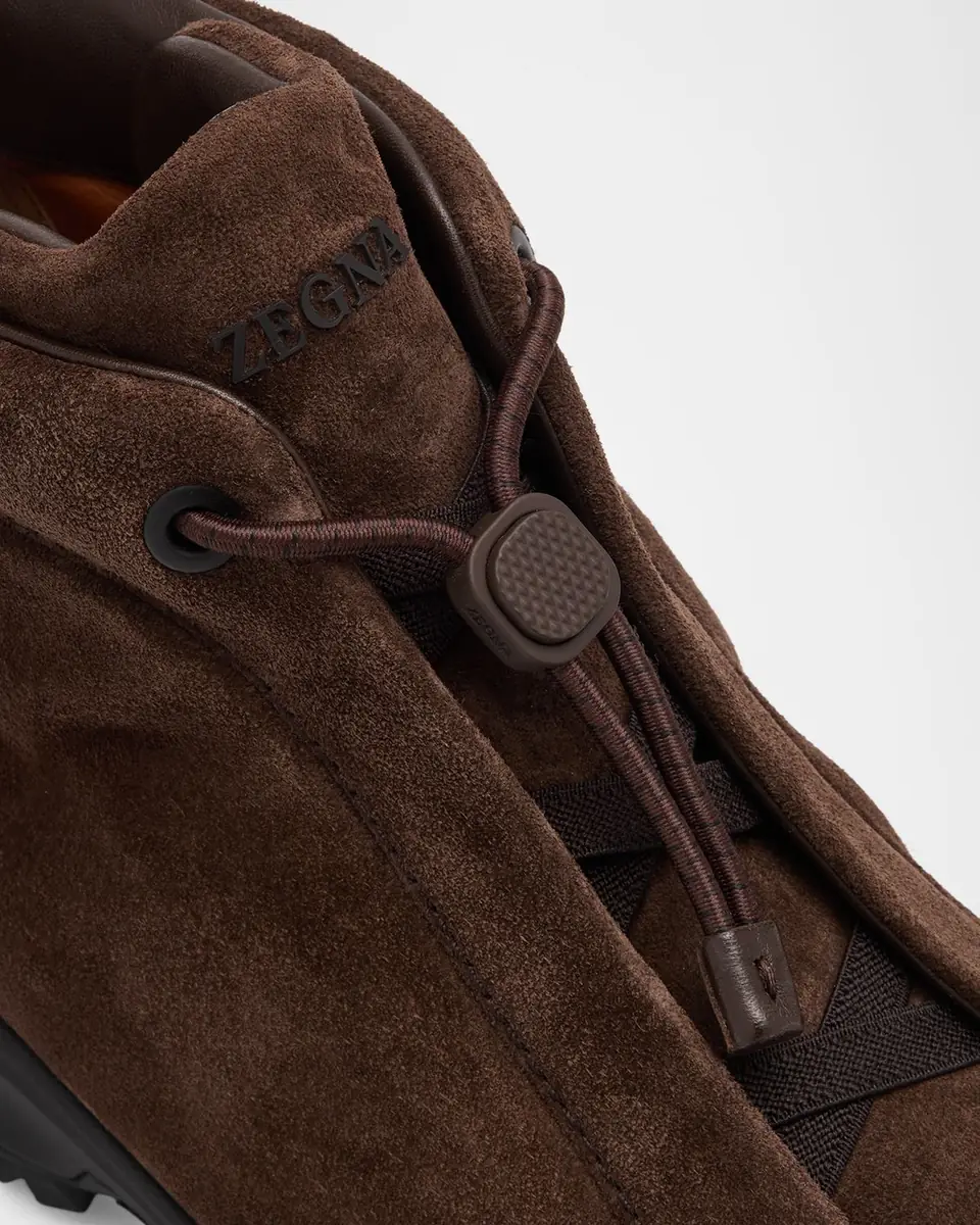 ZEGNA Men's Triple Stitch Vetta Suede Boots | Thumbnail 2 ZEGNA Men's Triple Stitch Vetta Suede Boots | Thumbnail 2