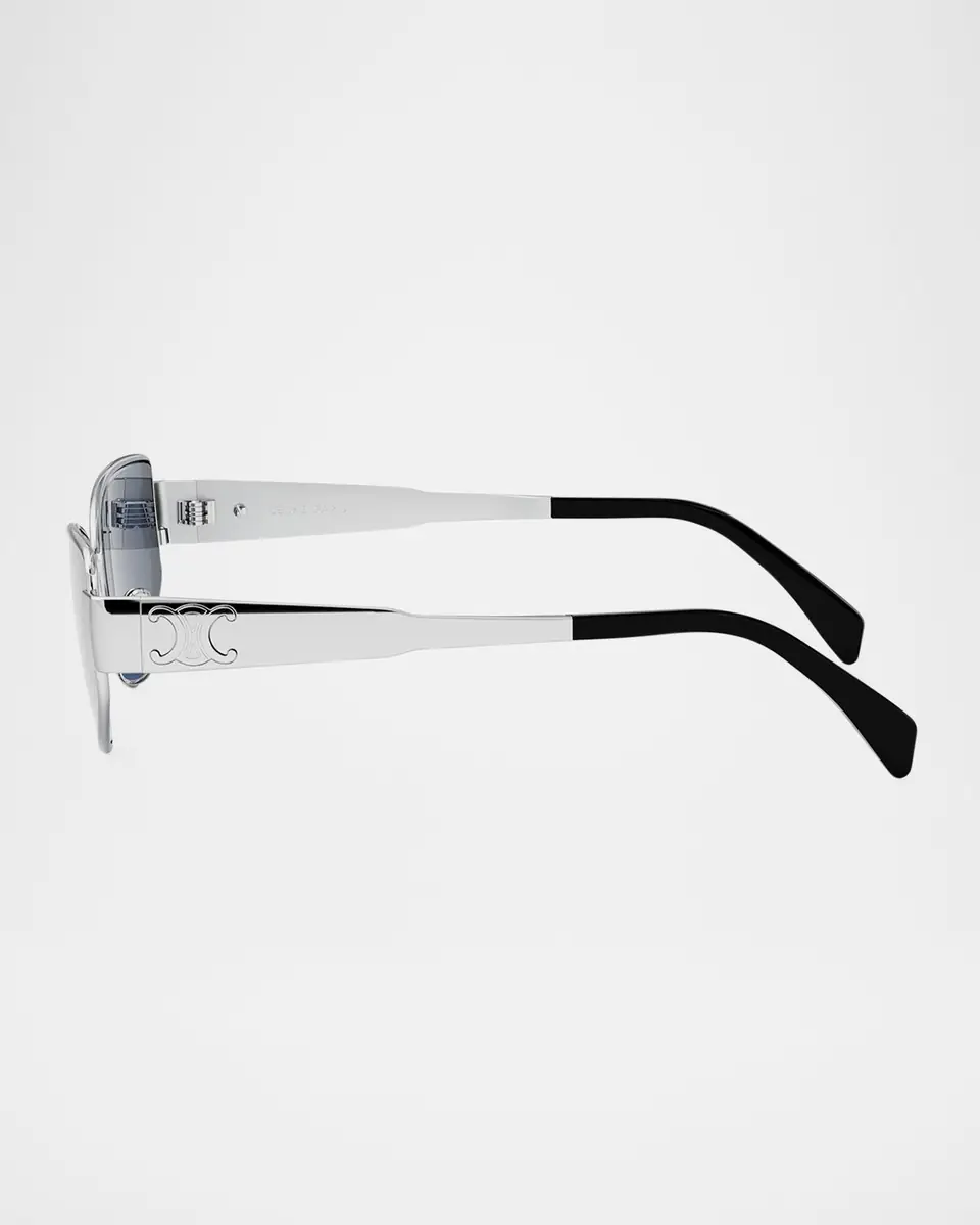 Celine Men's Triomphe Metal Cat-Eye Sunglasses | Thumbnail 3 Celine Men's Triomphe Metal Cat-Eye Sunglasses | Thumbnail 3