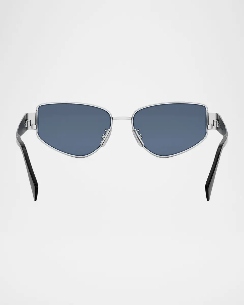 Celine Men's Triomphe Metal Cat-Eye Sunglasses | Thumbnail 4 Celine Men's Triomphe Metal Cat-Eye Sunglasses | Thumbnail 4