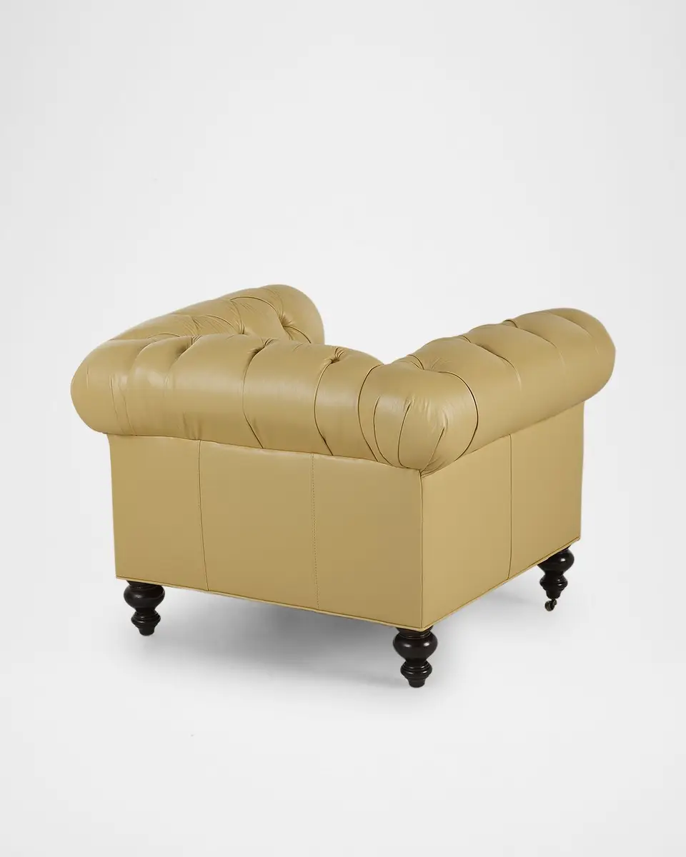 Old Hickory Tannery Lune Tufted Leather Chair | Thumbnail 4 Old Hickory Tannery Lune Tufted Leather Chair | Thumbnail 4