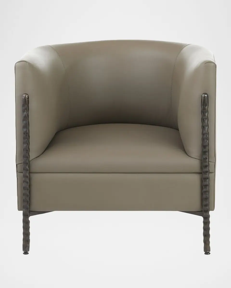 Arteriors Escondido Leather Lounge Chair | Thumbnail 3 Arteriors Escondido Leather Lounge Chair | Thumbnail 3