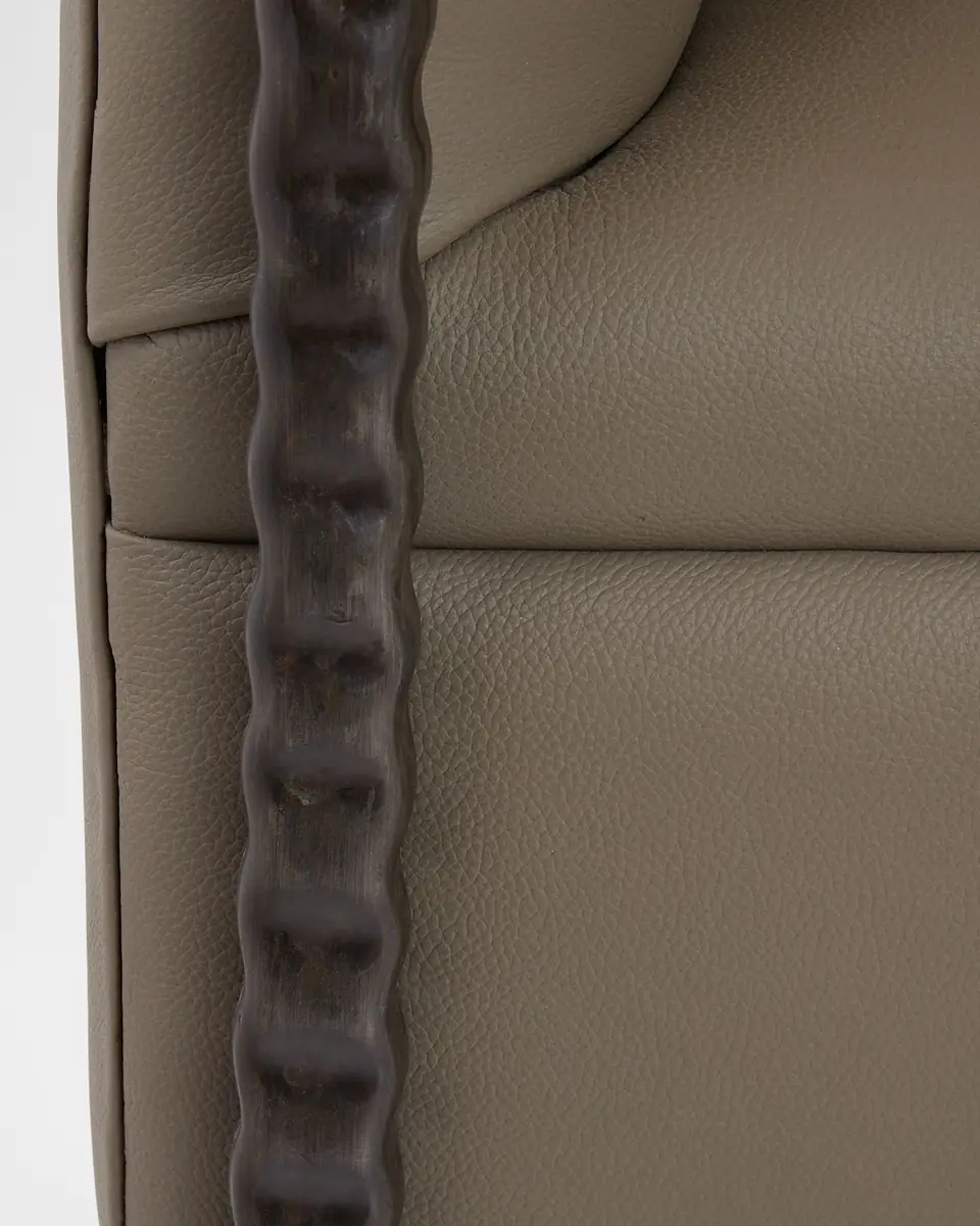 Arteriors Escondido Leather Lounge Chair | Thumbnail 5 Arteriors Escondido Leather Lounge Chair | Thumbnail 5