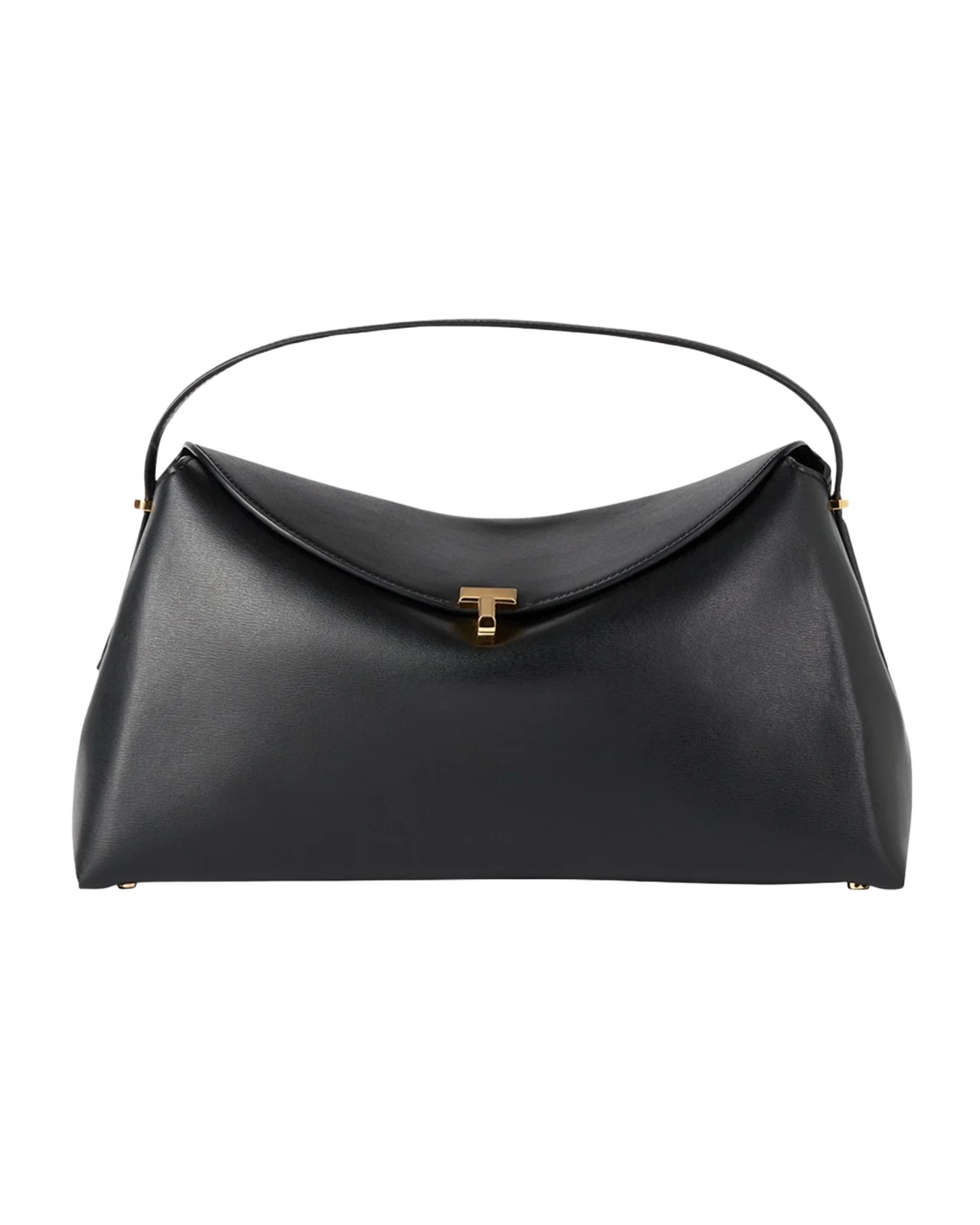 T Lock Flap Leather Shoulder Bag T Lock Flap Leather Shoulder Bag