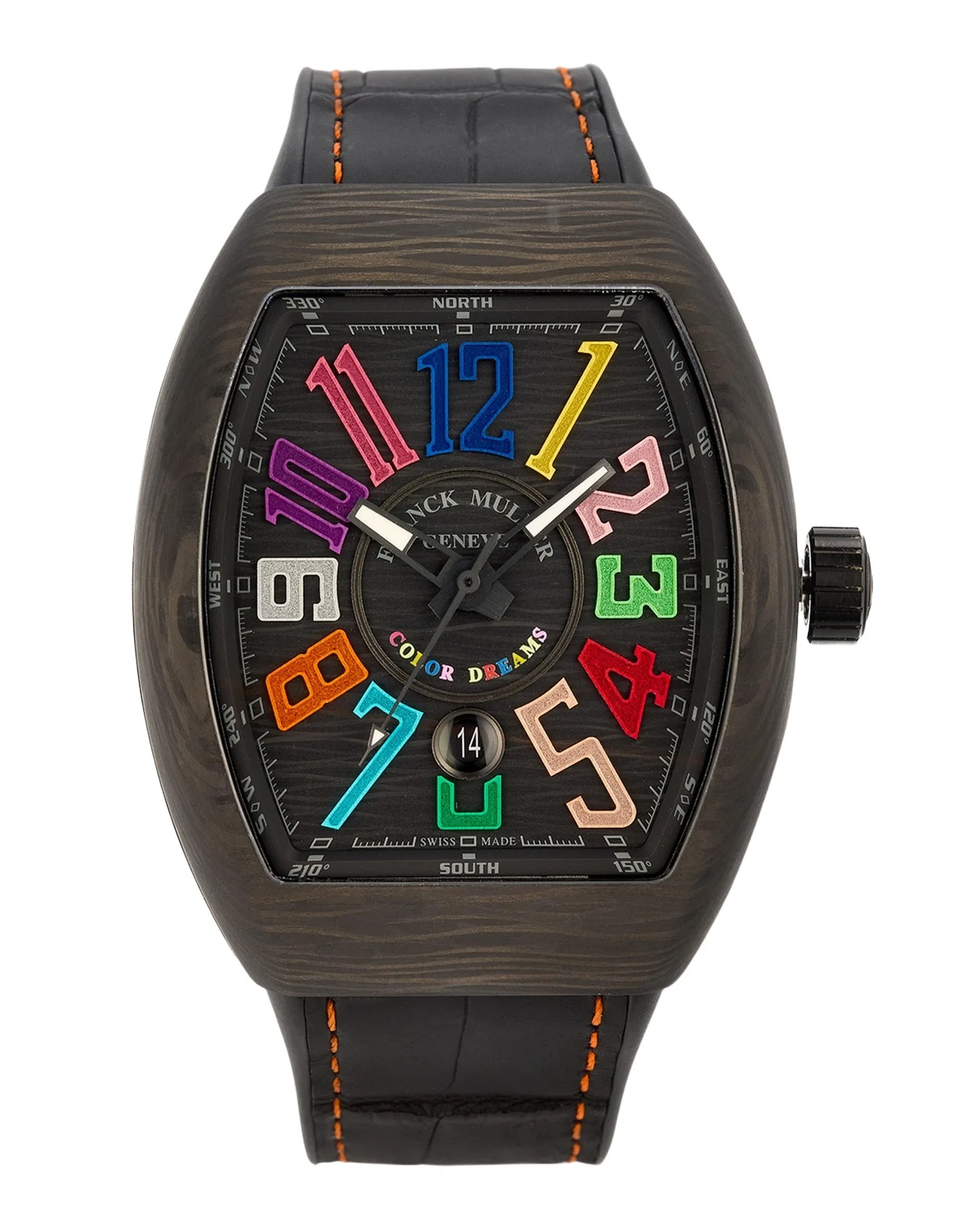 Franck Muller Men's 44mm Carbon Color Dreams Watch