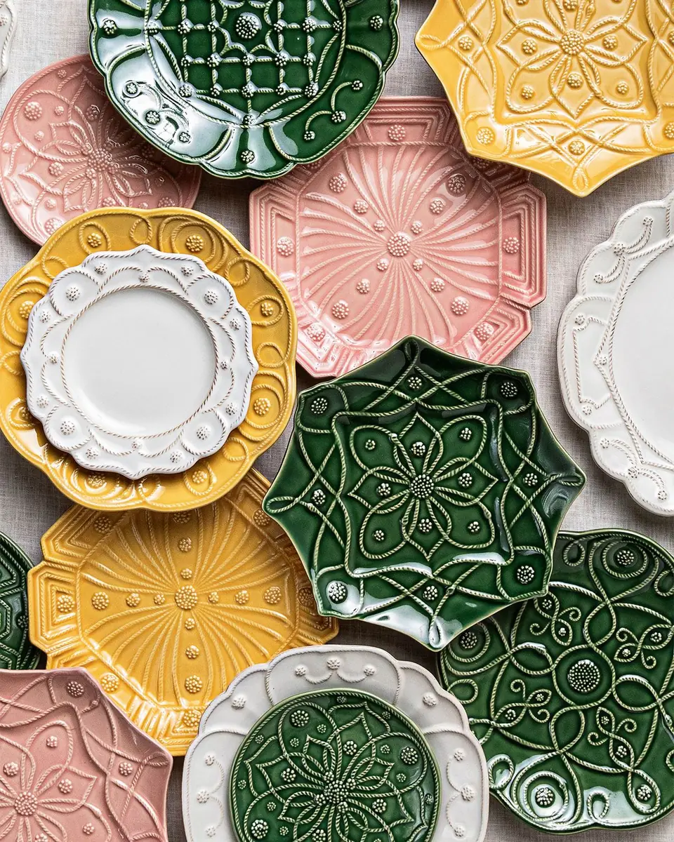 Juliska Jardins Du Monde Assorted Dessert/Salad Plates, Set of 4 | Thumbnail 3 Juliska Jardins Du Monde Assorted Dessert/Salad Plates, Set of 4 | Thumbnail 3