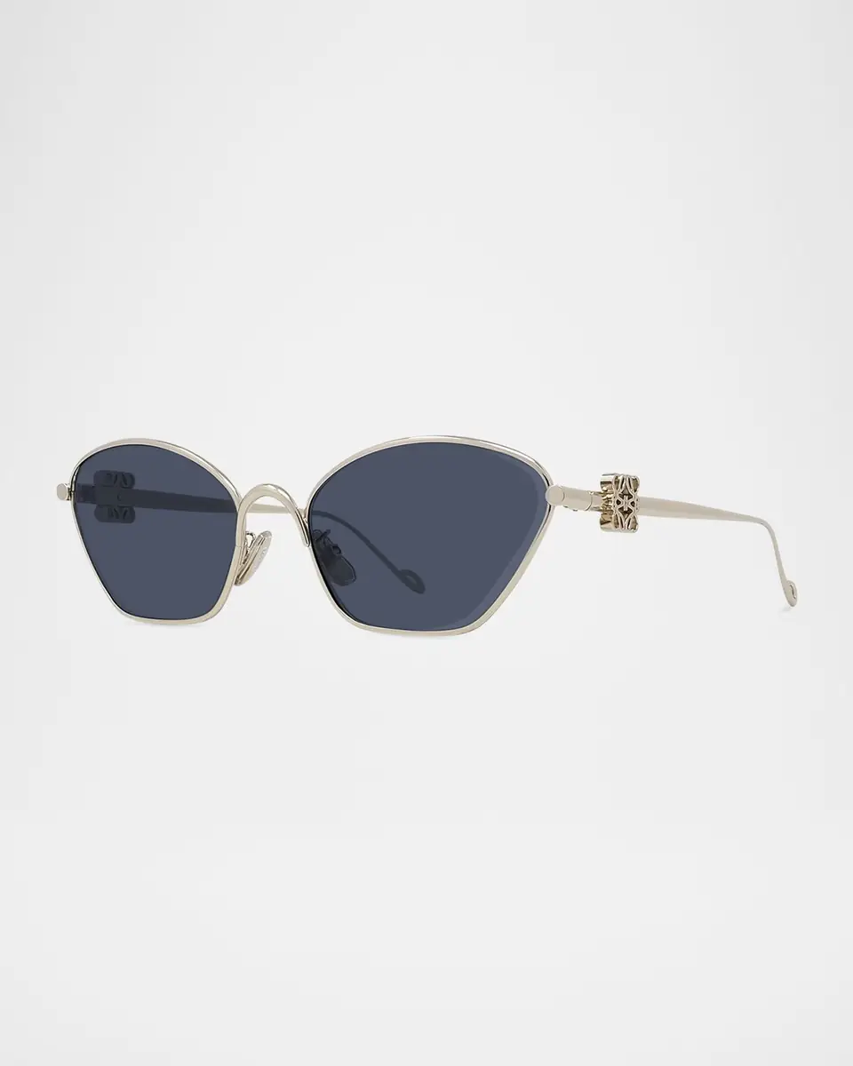 Loewe Men's LW40115UM Metal Cat-Eye Sunglasses | Thumbnail 2 Loewe Men's LW40115UM Metal Cat-Eye Sunglasses | Thumbnail 2