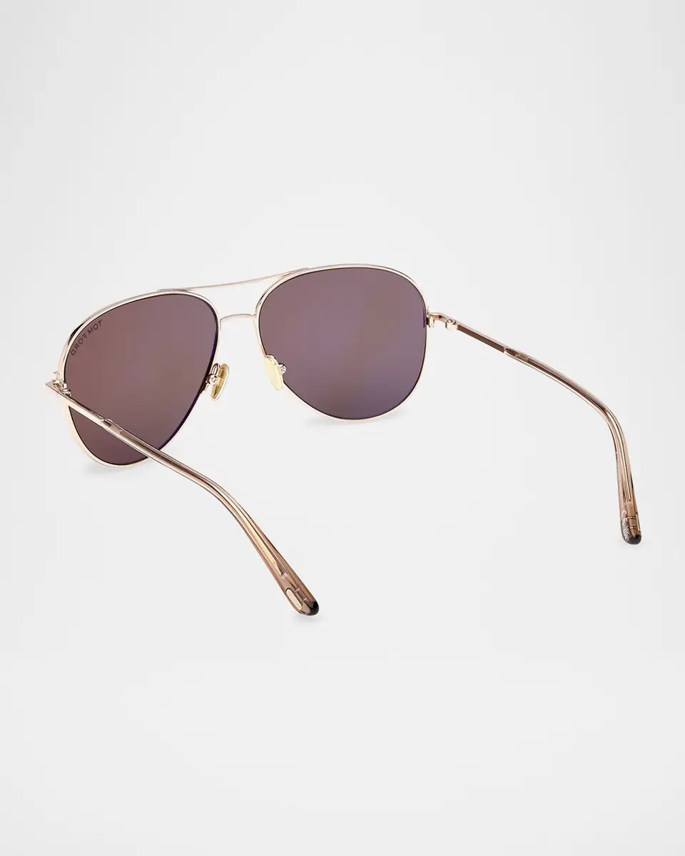 Tom Ford Clark Metal Aviator Sunglasses | Thumbnail 2 Tom Ford Clark Metal Aviator Sunglasses | Thumbnail 2