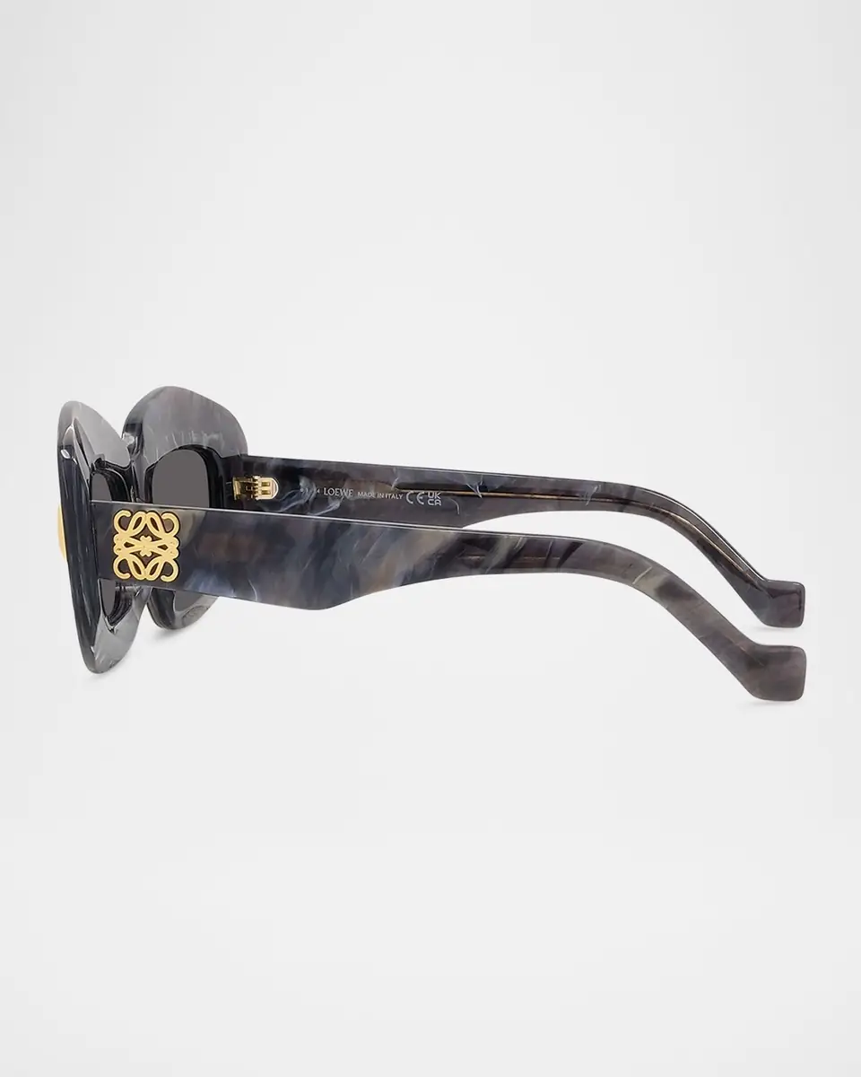 Loewe Men's Anagram Acetate and Nylon Rectangle Sunglasses | Thumbnail 3 Loewe Men's Anagram Acetate and Nylon Rectangle Sunglasses | Thumbnail 3