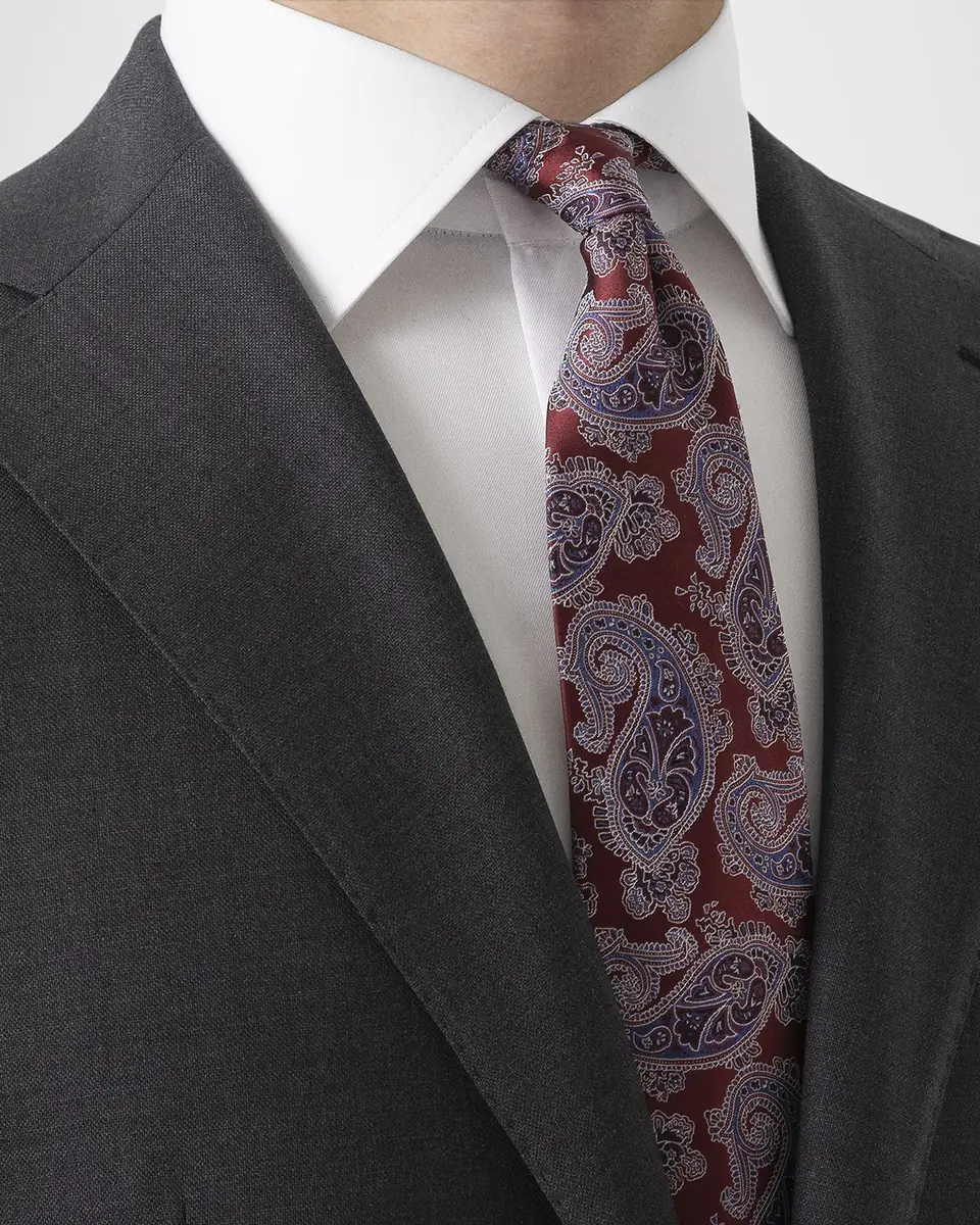 Eton Men's Paisley Silk Tie | Thumbnail 2