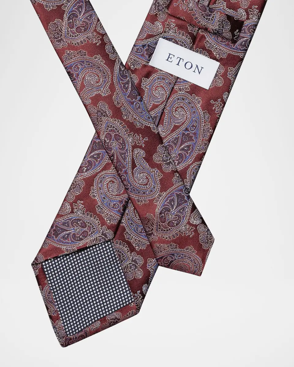 Eton Men's Paisley Silk Tie | Thumbnail 3