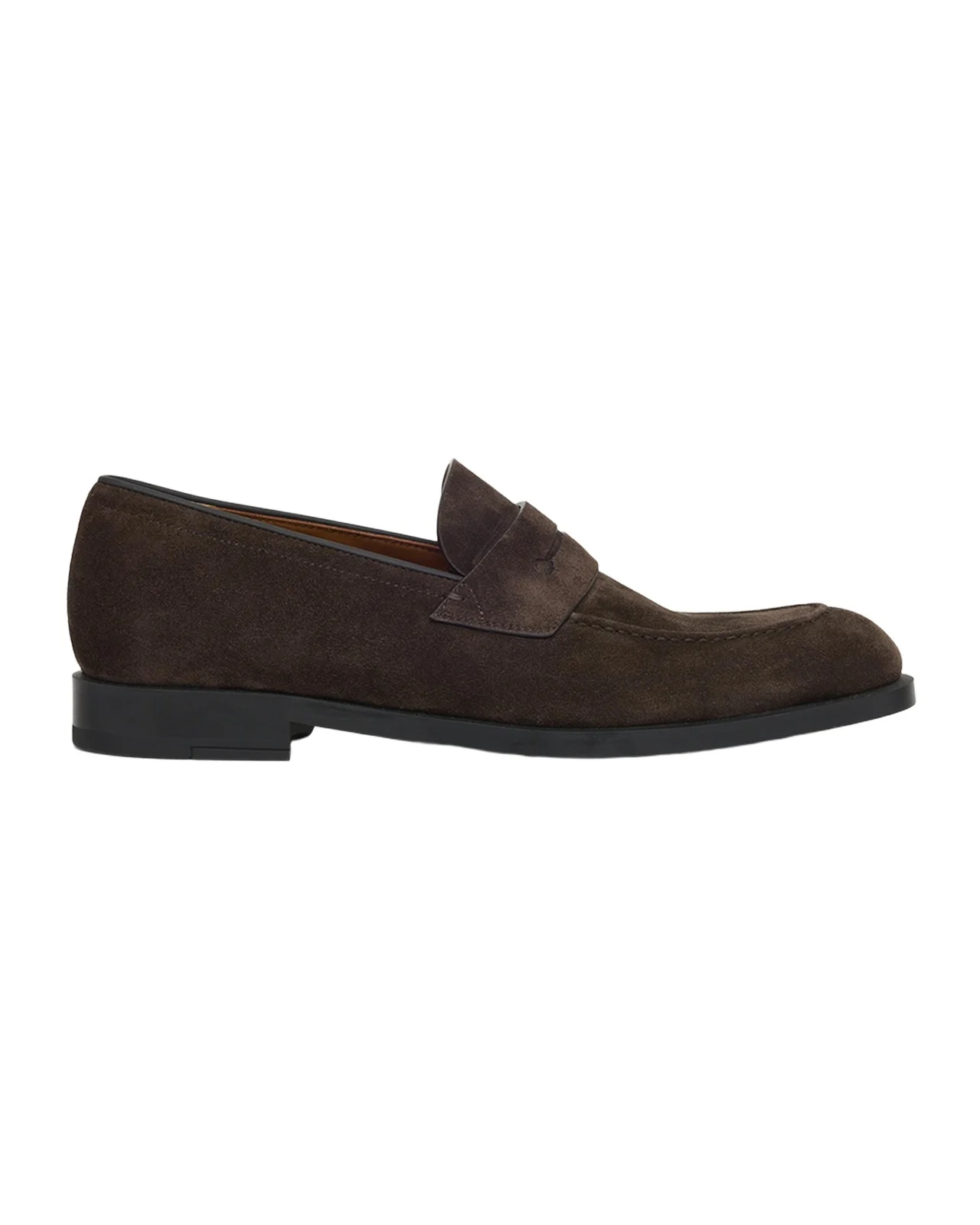 Zegna Men's Suede Rubber-Sole Penny Loafers