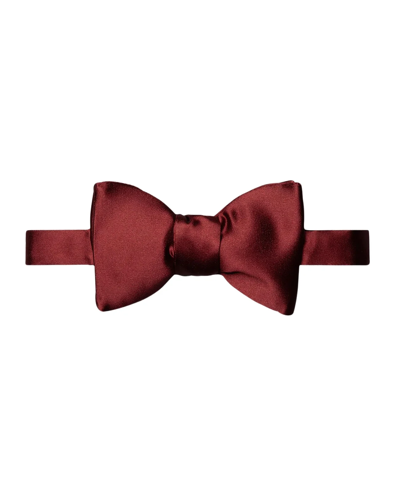 Eton Black Silk Satin Ready-Tied Bow Tie
