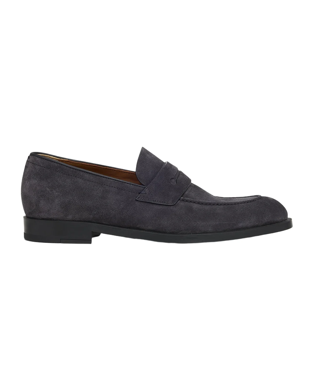 Zegna Men's Suede Rubber-Sole Penny Loafers
