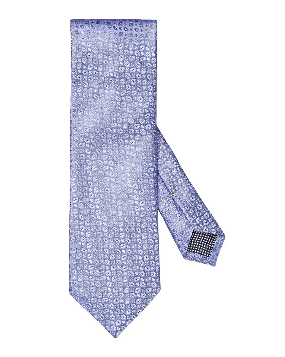 Eton Men's Geometric Woven Silk Tie | Thumbnail 3