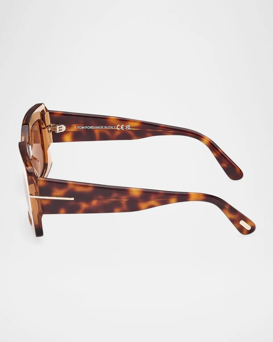 TOM FORD Brigitta Rectangle Acetate Sunglasses | Thumbnail 4 TOM FORD Brigitta Rectangle Acetate Sunglasses | Thumbnail 4