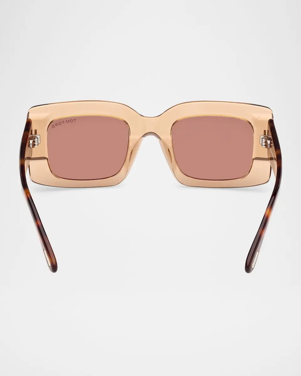 TOM FORD Brigitta Rectangle Acetate Sunglasses | Thumbnail 5 TOM FORD Brigitta Rectangle Acetate Sunglasses | Thumbnail 5