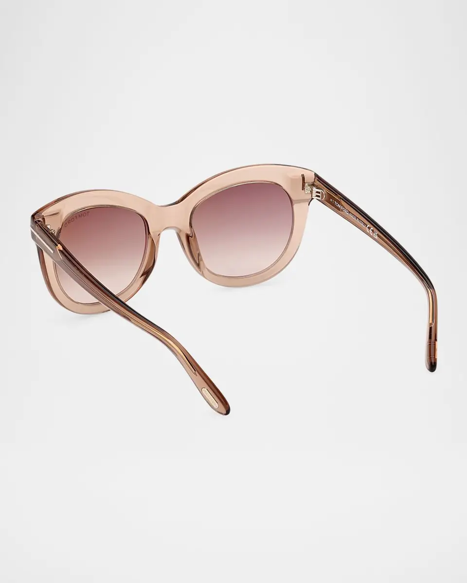 Tom Ford Odette Round Acetate Sunglasses | Thumbnail 2 Tom Ford Odette Round Acetate Sunglasses | Thumbnail 2