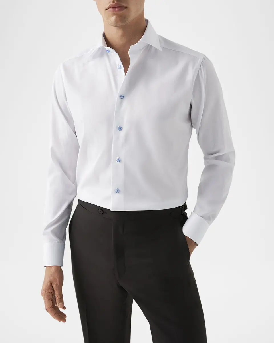 Eton Men's Slim Fit Twill Dress Shirt | Thumbnail 2 Eton Men's Slim Fit Twill Dress Shirt | Thumbnail 2